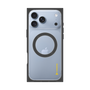プレミアムスクエアケース with MagSafe［ オリジナル - caseplayロゴ - イエロー/B ］