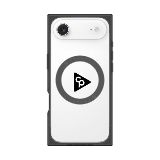 プレミアムスクエアケース with MagSafe［ オリジナル - caseplayロゴ - ブラック/C ］