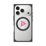 プレミアムスクエアケース with MagSafe［ オリジナル - caseplayロゴ - ピンク/C ］