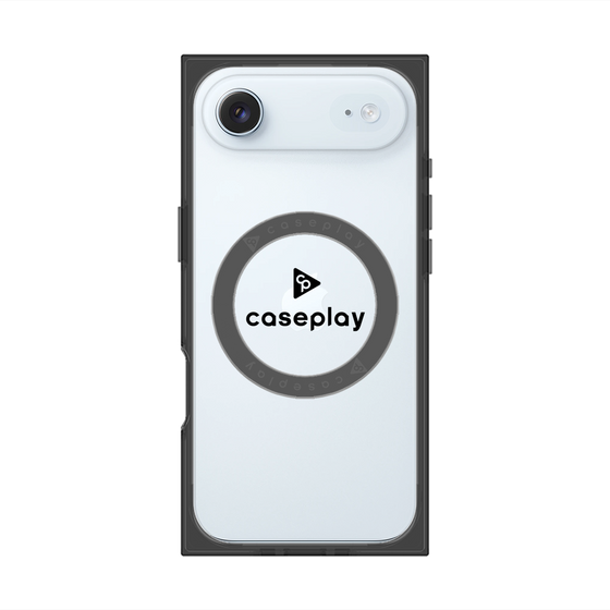 プレミアムスクエアケース with MagSafe［ オリジナル - caseplayロゴ - ブラック/D ］