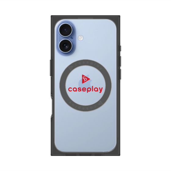 プレミアムスクエアケース with MagSafe［ オリジナル - caseplayロゴ - レッド/D ］