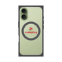 プレミアムスクエアケース with MagSafe［ オリジナル - caseplayロゴ - レッド/D ］