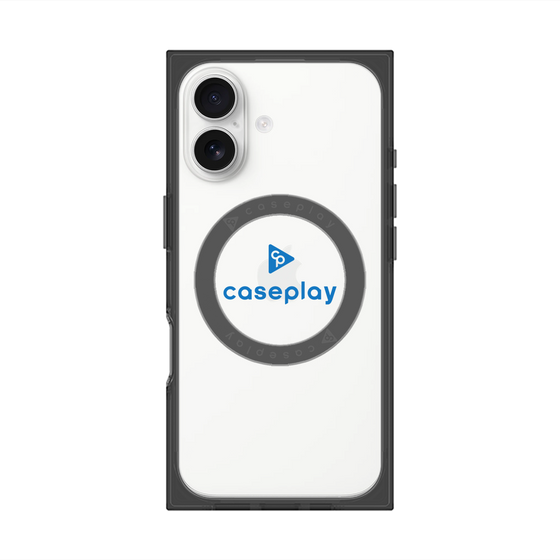 プレミアムスクエアケース with MagSafe［ オリジナル - caseplayロゴ - ブルー/D ］