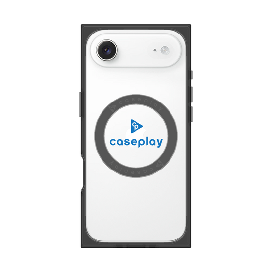 プレミアムスクエアケース with MagSafe［ オリジナル - caseplayロゴ - ブルー/D ］