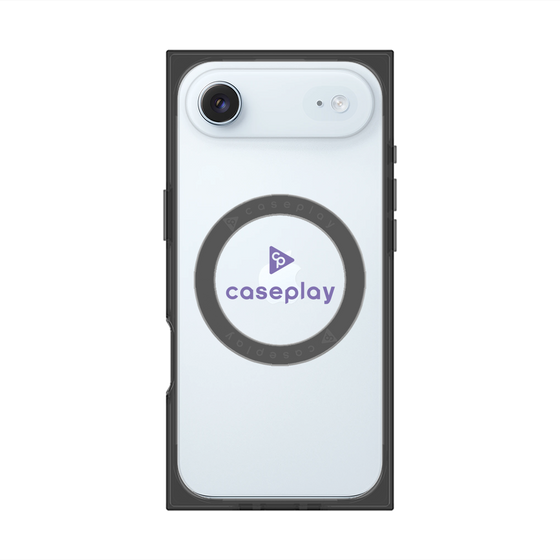 プレミアムスクエアケース with MagSafe［ オリジナル - caseplayロゴ - パープル/D ］