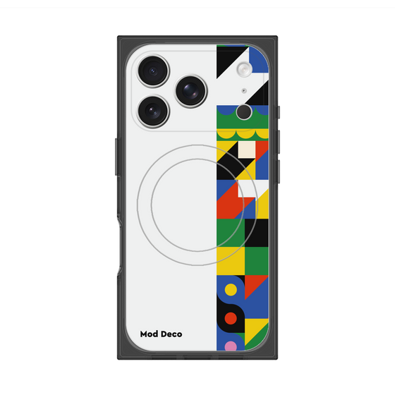 プレミアムスクエアケース with MagSafe［ Mod Deco - オリジナル - 幾何学模様/B ］
