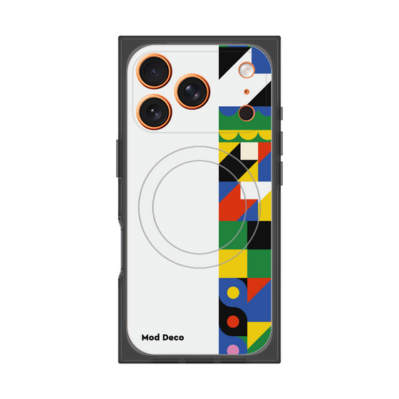 プレミアムスクエアケース with MagSafe［ Mod Deco - オリジナル - 幾何学模様/B ］