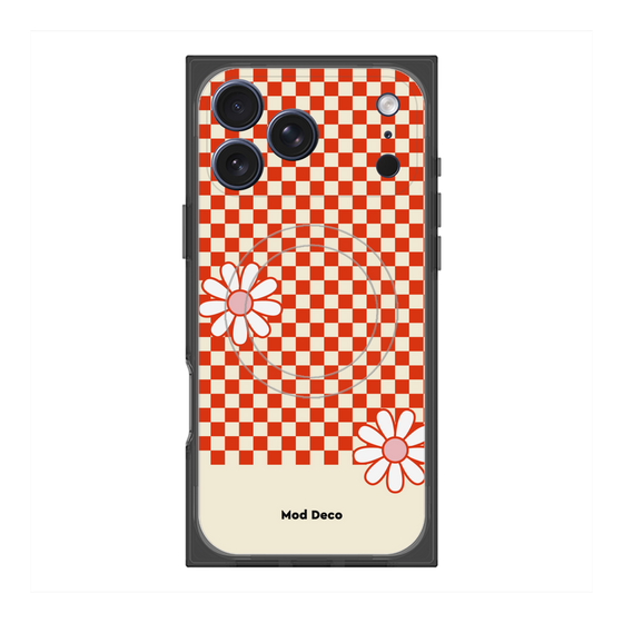 プレミアムスクエアケース with MagSafe［ Mod Deco - オリジナル - レトロフラワー ］