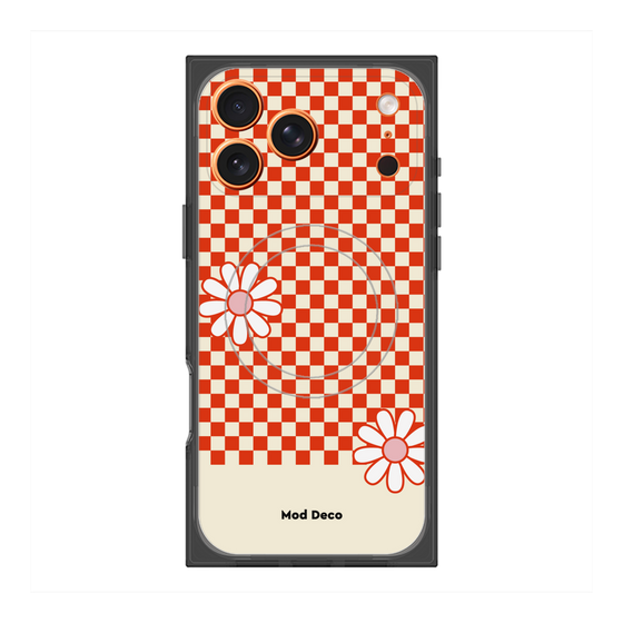 プレミアムスクエアケース with MagSafe［ Mod Deco - オリジナル - レトロフラワー ］