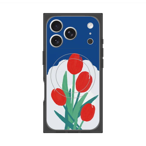 プレミアムスクエアケース with MagSafe［ Mod Deco - オリジナル - フラワー/A ］