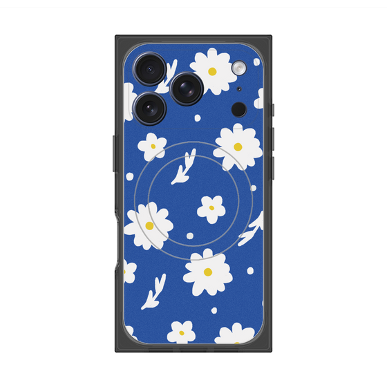 プレミアムスクエアケース with MagSafe［ Mod Deco - オリジナル - フラワー/B ］