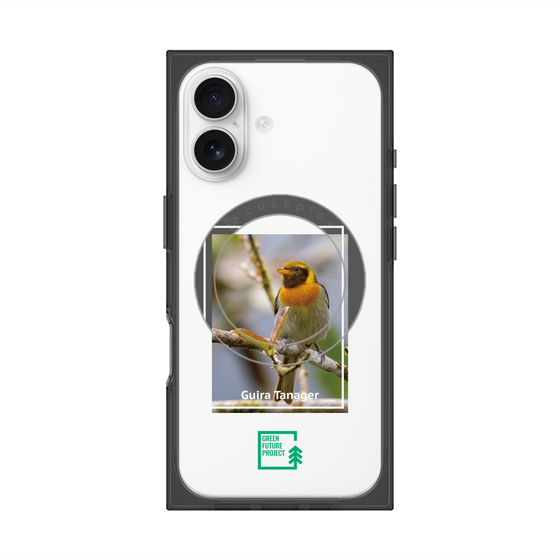 プレミアムスクエアケース with MagSafe［ Green Future Project - Guira Tanager ］