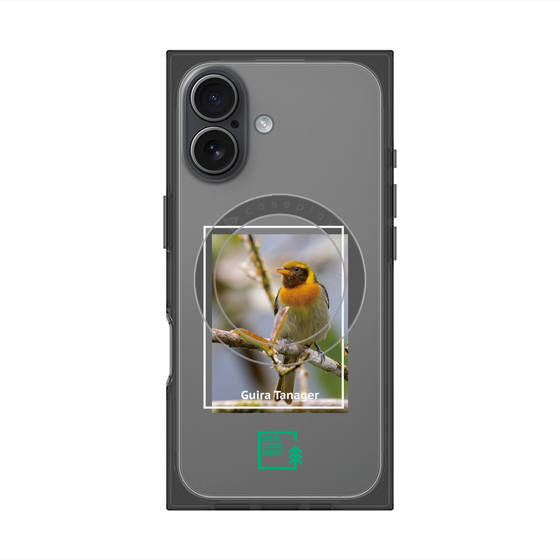 プレミアムスクエアケース with MagSafe［ Green Future Project - Guira Tanager ］