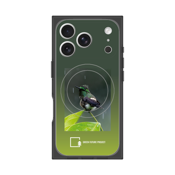 プレミアムスクエアケース with MagSafe［ Green Future Project - Butterfly Coquette ］