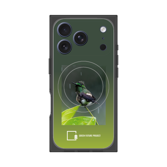 プレミアムスクエアケース with MagSafe［ Green Future Project - Butterfly Coquette ］