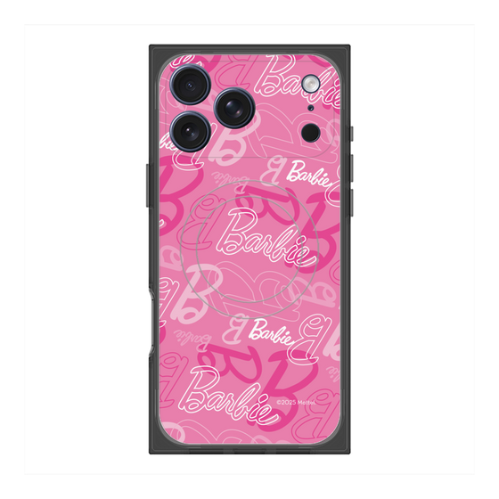 プレミアムスクエアケース with MagSafe［ Barbie - ロゴパターン1 ］