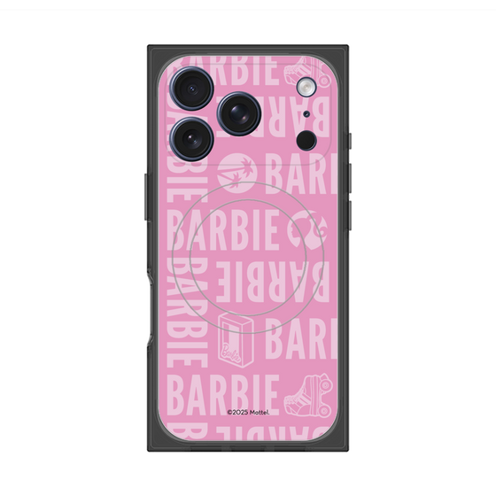 プレミアムスクエアケース with MagSafe［ Barbie - ロゴパターン3 ］