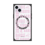 プレミアムスクエアケース with MagSafe［ Barbie - ロゴパターン3 - クリア ］