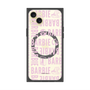 プレミアムスクエアケース with MagSafe［ Barbie - ロゴパターン3 - クリア ］