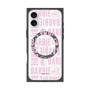 プレミアムスクエアケース with MagSafe［ Barbie - ロゴパターン3 - クリア ］