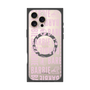 プレミアムスクエアケース with MagSafe［ Barbie - ロゴパターン3 - クリア ］