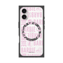 プレミアムスクエアケース with MagSafe［ Barbie - ロゴパターン3 - クリア ］