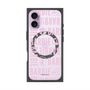 プレミアムスクエアケース with MagSafe［ Barbie - ロゴパターン3 - クリア ］