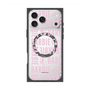プレミアムスクエアケース with MagSafe［ Barbie - ロゴパターン3 - クリア ］