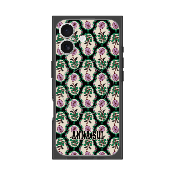 プレミアムスクエアケース with MagSafe［ ANNA SUI - ROSE CAMEO ］