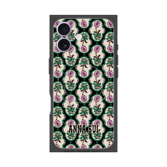 プレミアムスクエアケース with MagSafe［ ANNA SUI - ROSE CAMEO ］