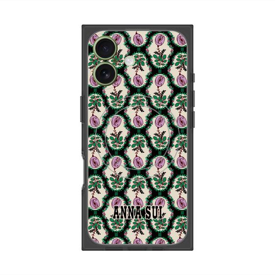 プレミアムスクエアケース with MagSafe［ ANNA SUI - ROSE CAMEO ］