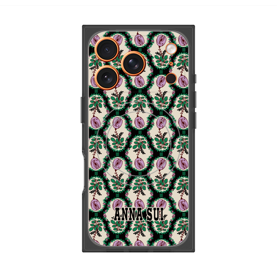 プレミアムスクエアケース with MagSafe［ ANNA SUI - ROSE CAMEO ］