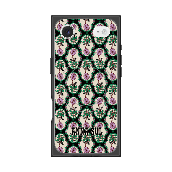 プレミアムスクエアケース with MagSafe［ ANNA SUI - ROSE CAMEO ］