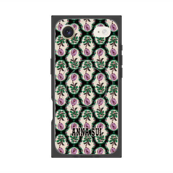 プレミアムスクエアケース with MagSafe［ ANNA SUI - ROSE CAMEO ］