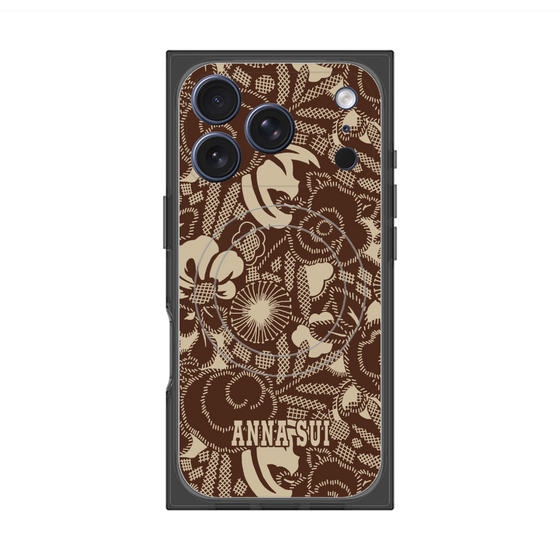 プレミアムスクエアケース with MagSafe［ ANNA SUI - STITCHED FLORAL ］