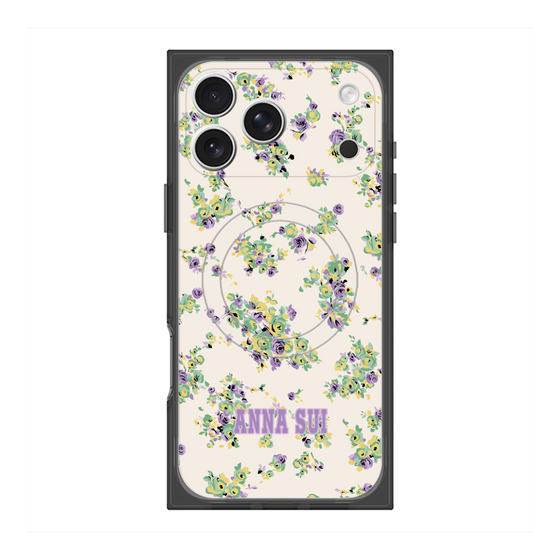プレミアムスクエアケース with MagSafe［ ANNA SUI - ROSEBUDS ］