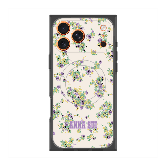 プレミアムスクエアケース with MagSafe［ ANNA SUI - ROSEBUDS ］