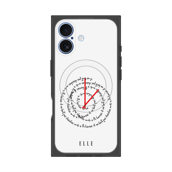 プレミアムスクエアケース with MagSafe［ ELLE - Do not look to 12 to 2 p.m. ］