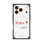 プレミアムスクエアケース with MagSafe［ ELLE - Let who love me follow me - ホワイト ］