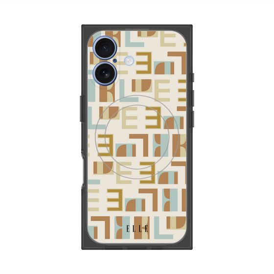 プレミアムスクエアケース with MagSafe［ ELLE - Iconics Prints1 ］