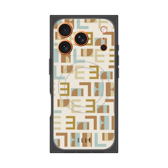 プレミアムスクエアケース with MagSafe［ ELLE - Iconics Prints1 ］