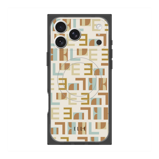 プレミアムスクエアケース with MagSafe［ ELLE - Iconics Prints1 ］