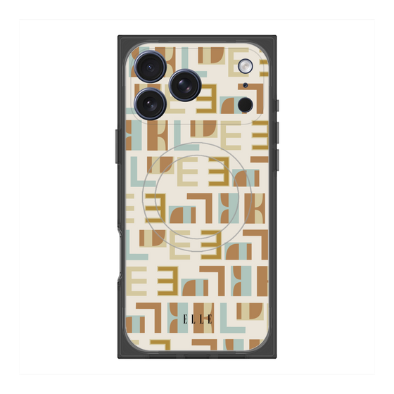 プレミアムスクエアケース with MagSafe［ ELLE - Iconics Prints1 ］