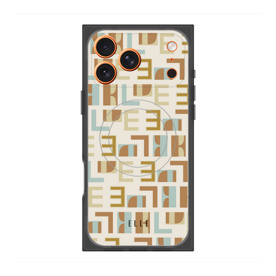 プレミアムスクエアケース with MagSafe［ ELLE - Iconics Prints1 ］