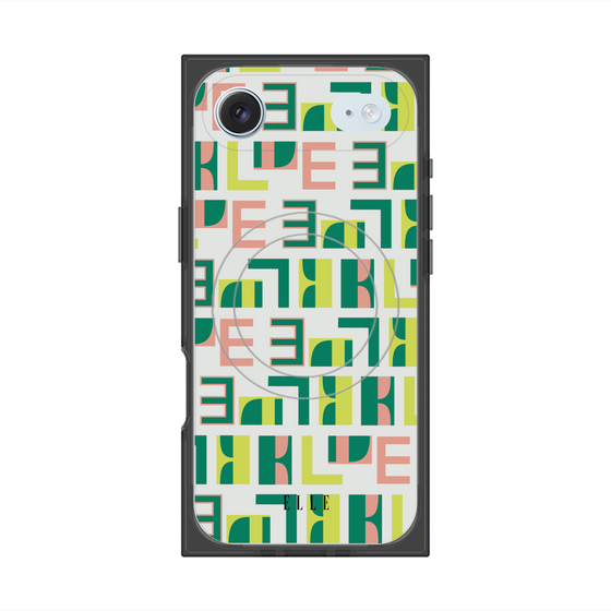 プレミアムスクエアケース with MagSafe［ ELLE - Iconics Prints2 ］