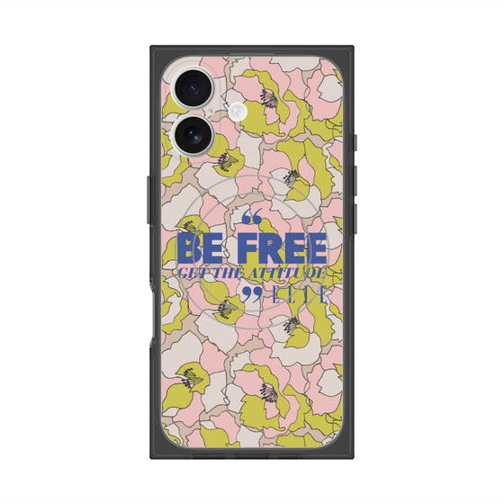 プレミアムスクエアケース with MagSafe［ ELLE - Be Free ］