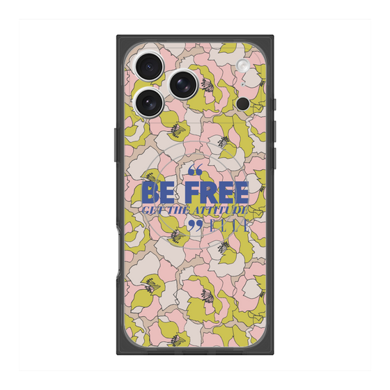 プレミアムスクエアケース with MagSafe［ ELLE - Be Free ］