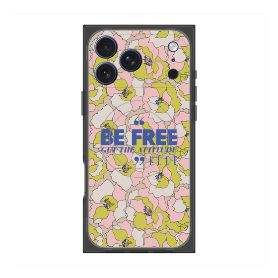 プレミアムスクエアケース with MagSafe［ ELLE - Be Free ］