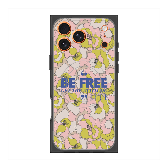 プレミアムスクエアケース with MagSafe［ ELLE - Be Free ］