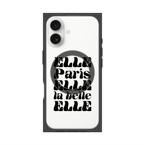 プレミアムスクエアケース with MagSafe［ ELLE - ELLE Paris ］